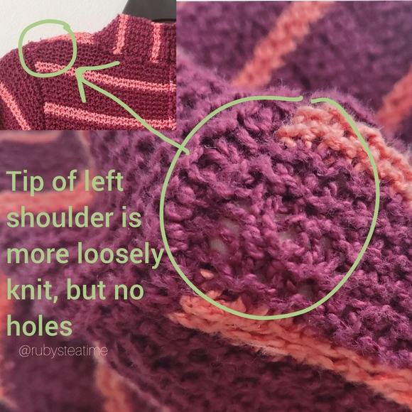 FREE PEOPLE BEACH - Long Cardigan, Stripe, Open Knit, Large Buttons - Picture 12 of 12